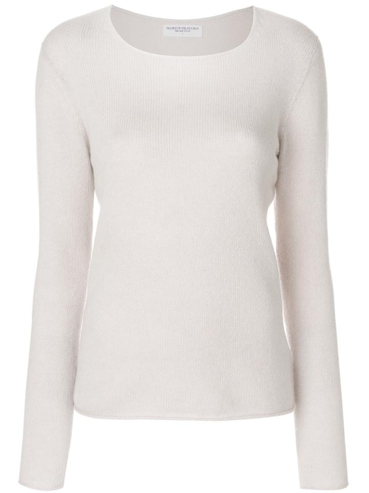 Majestic Filatures Round Neck Jumper - Nude & Neutrals