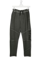 John Galliano Kids Teen Stud-embellished Sweatpants - Grey