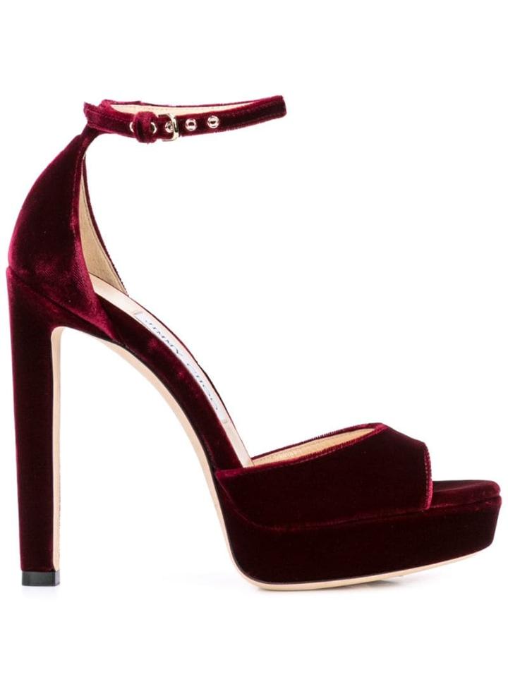 Jimmy Choo Pattie 130 Sandals - Red