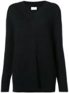 Simon Miller Oversized V-neck Sweater - Black