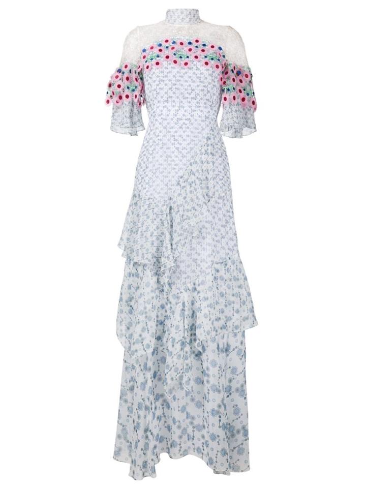 Peter Pilotto Floral Appliqué Long Dress