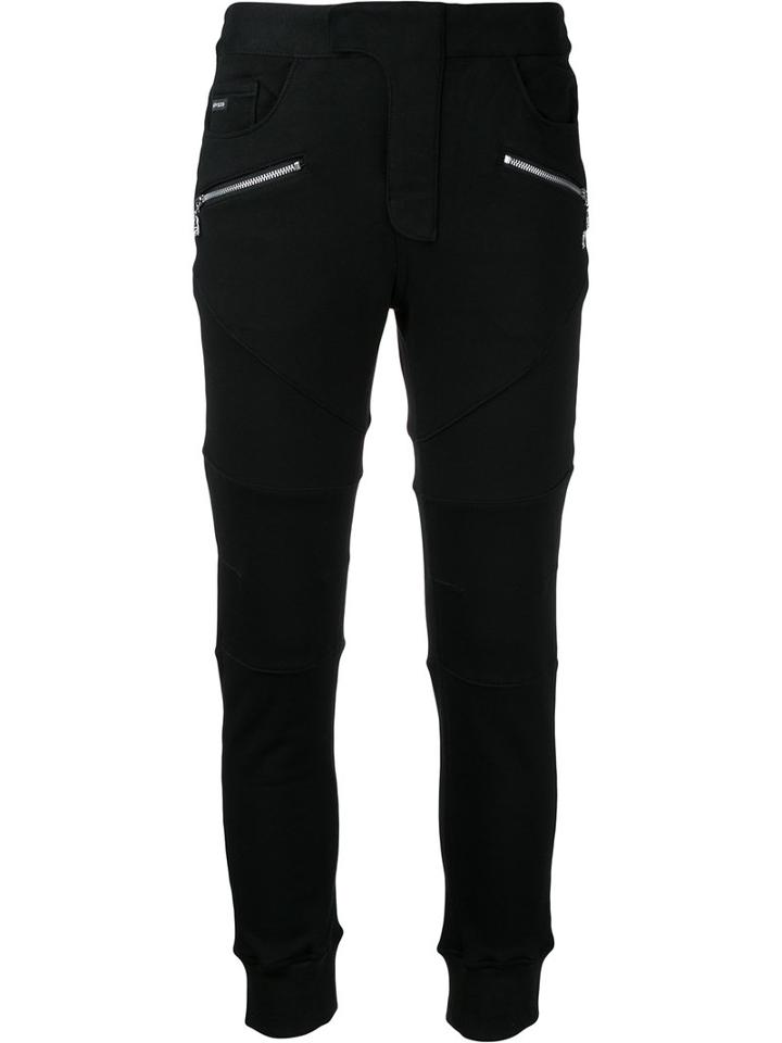 Loveless - Zip Pocket Track Pants - Women - Cotton - 36, Black, Cotton