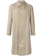 Burberry Vintage Long Raincoat, Men's, Size: Large, Nude/neutrals