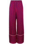 House Of Holland Striped Pyjama Trousers - Red
