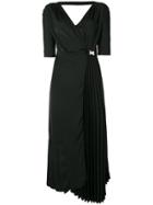 Prada Safety Buckle Waist Dress - Black