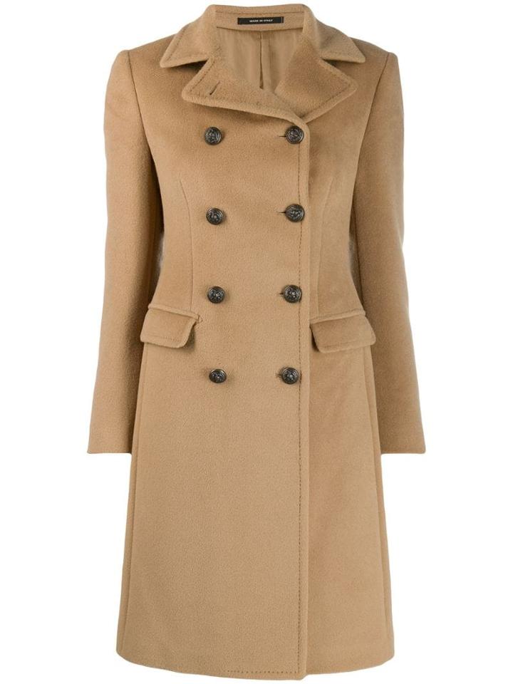 Tagliatore Double-breasted Midi Coat - Neutrals