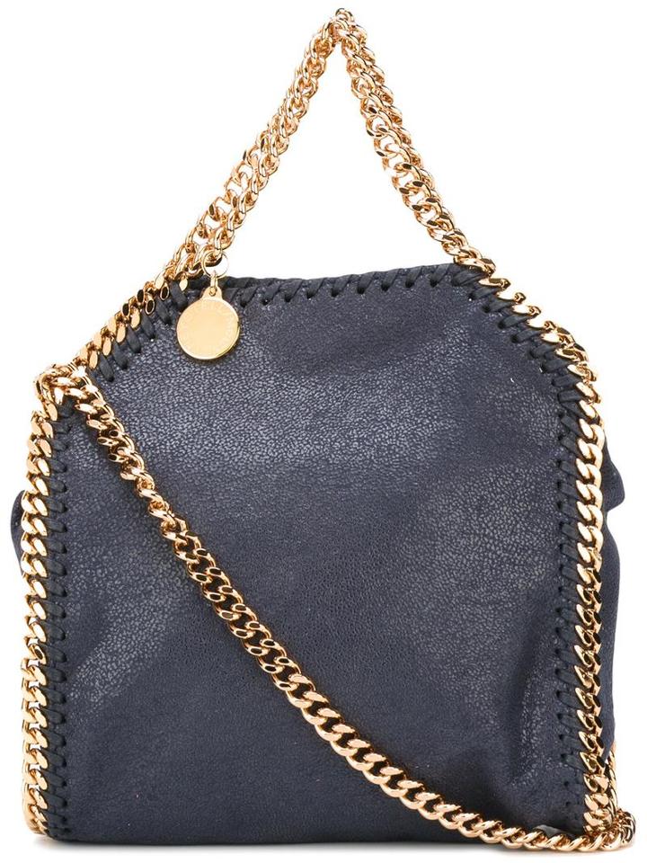 Stella Mccartney Tiny 'falabella' Tote, Women's, Blue, Artificial Leather