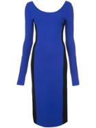 Dvf Diane Von Furstenberg Fitted Knit Dress - Blue