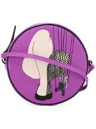 Olympia Le-tan String Puppet Stitch Bag - Pink & Purple