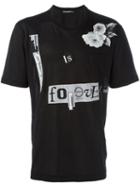 Dolce & Gabbana Love Is Forever Patch T-shirt, Men's, Size: 44, Black, Cotton/silk