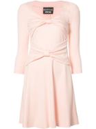 Boutique Moschino Bow Detail Dress - Pink & Purple