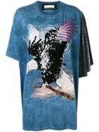 Night Market Eagle Embroidered T-shirt - Blue