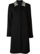 Dkny Embellished Collar Coat