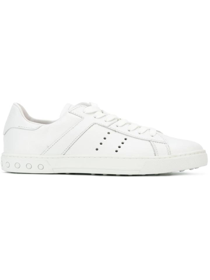 Tod S Lace-up Sneakers, Men's, Size: 7, White, Rubber/leather
