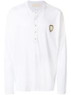 Ih Nom Uh Nit Logo Patch Jersey Top - White