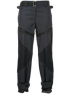 Sacai Glencheck Panelled Trousers - Blue