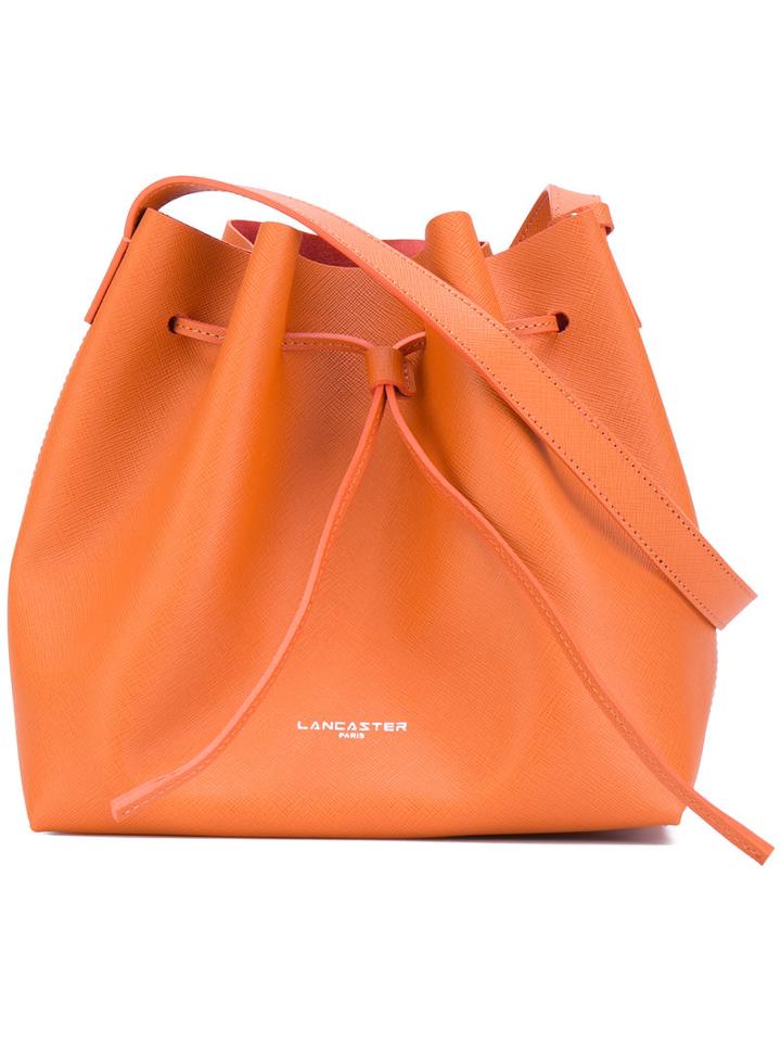 Lancaster - Small Bucket Bag - Women - Calf Leather - One Size, Yellow/orange, Calf Leather