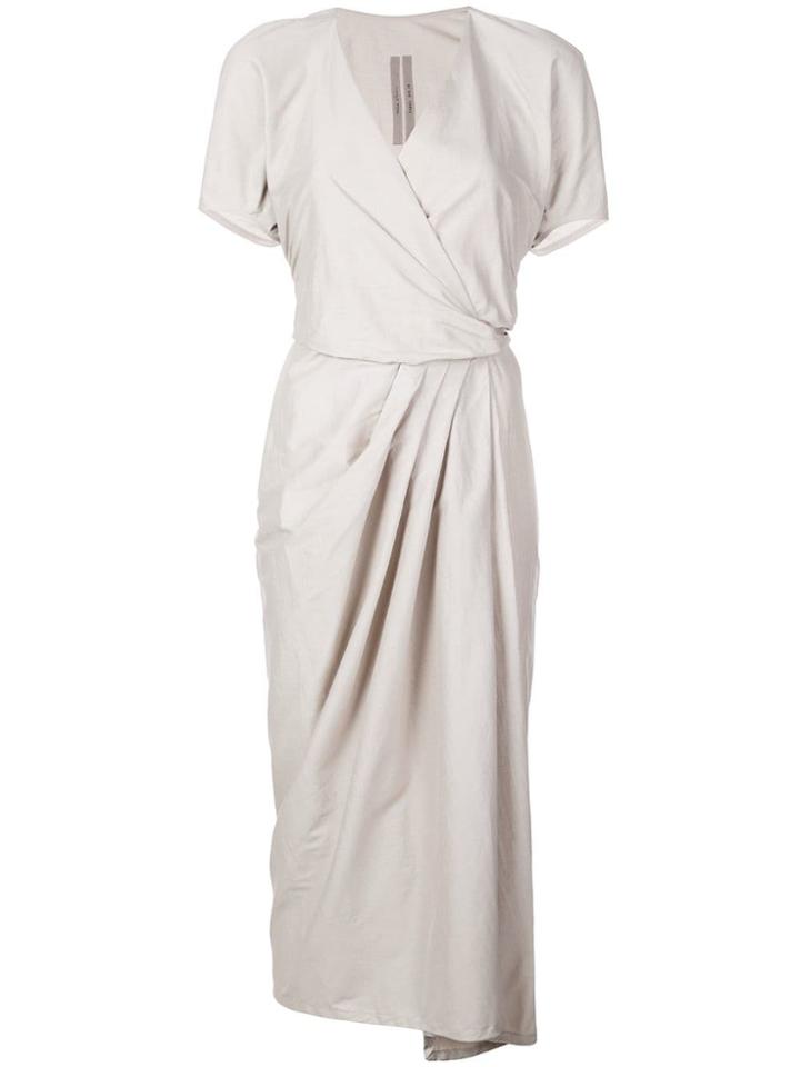 Rick Owens Short Sleeved Limo Dress - Neutrals