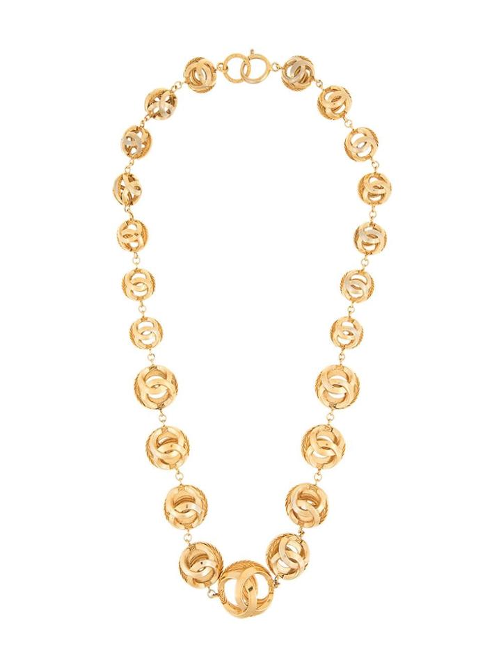 Chanel Pre-owned Ball Cc Necklace - Metallic