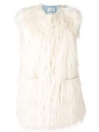 Zadig & Voltaire Faux Fur Vest - White