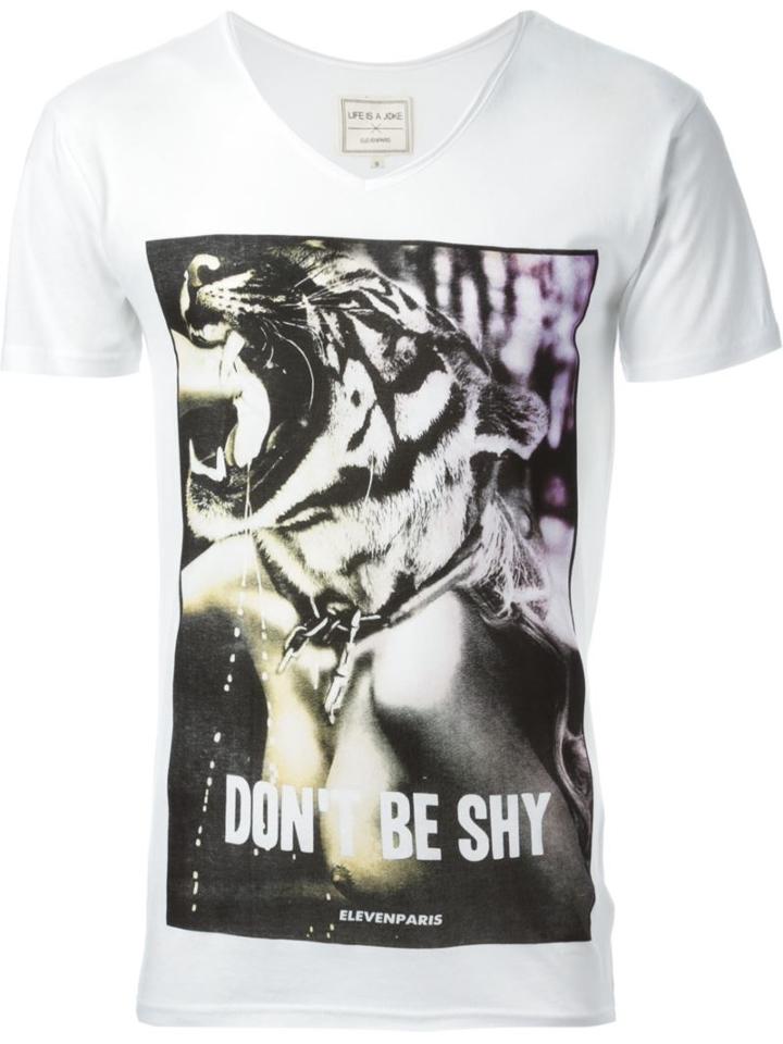 Eleven Paris Tiger Head Print T-shirt