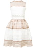 Alexis - Cutout Embroidery Dress - Women - Polyester/spandex/elastane - M, White, Polyester/spandex/elastane