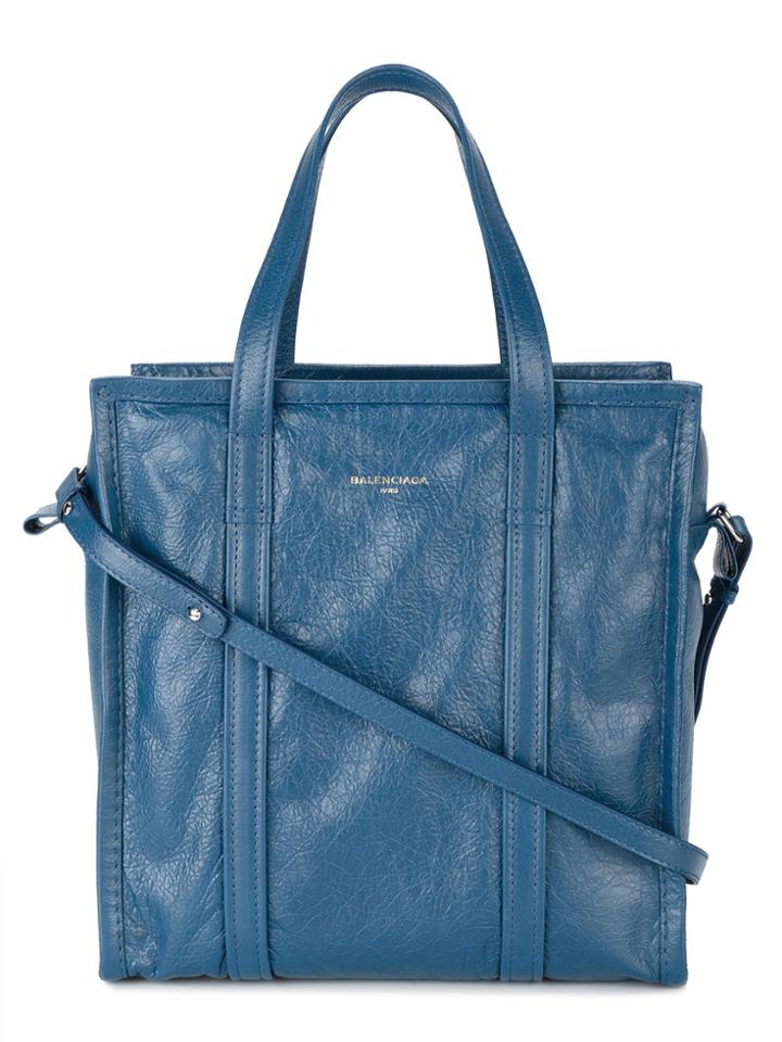 Balenciaga Bazar Medium Shopper Tote - Blue