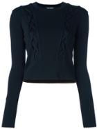 Neil Barrett Cable Knitted Jumper - Black