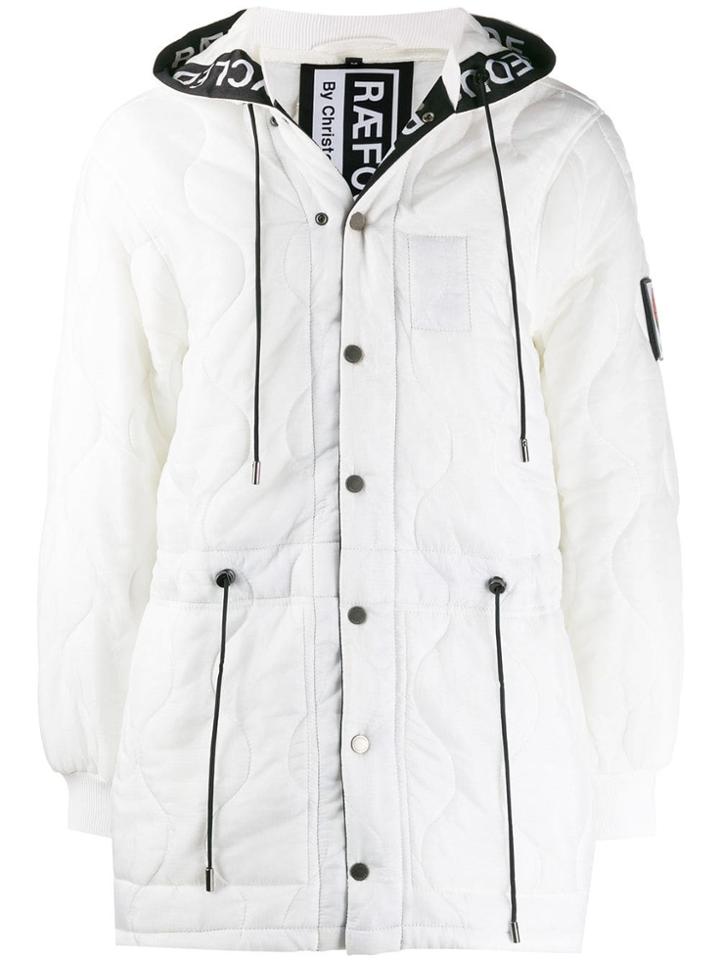 Raeburn Quilted Parka Coat - White