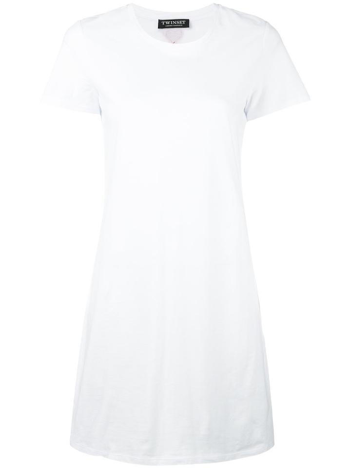Twin-set Oversized T-shirt, Women's, Size: Xxl, White, Cotton