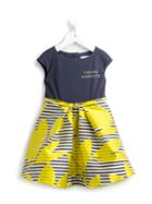 Young Versace Flower Print Dress, Girl's, Size: 11 Yrs, Blue