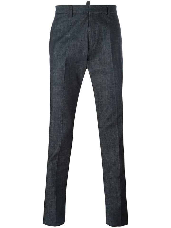Dsquared2 Side Stripe Denim Trousers, Men's, Size: 46, Blue, Cotton/spandex/elastane/polyester