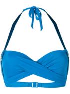Marlies Dekkers Kiss Deep Plunge Bikini Top - Blue