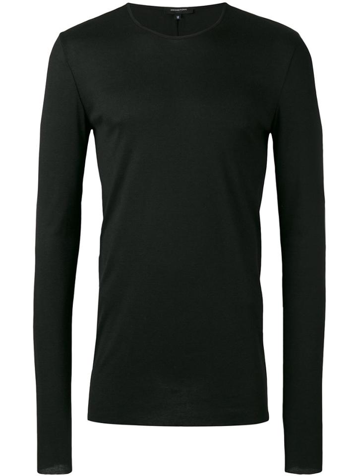 Unconditional Ribbed Crew Neck T-shirt - Black