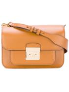 Michael Michael Kors - Foldover Shoulder Bag - Women - Leather - One Size, Brown, Leather