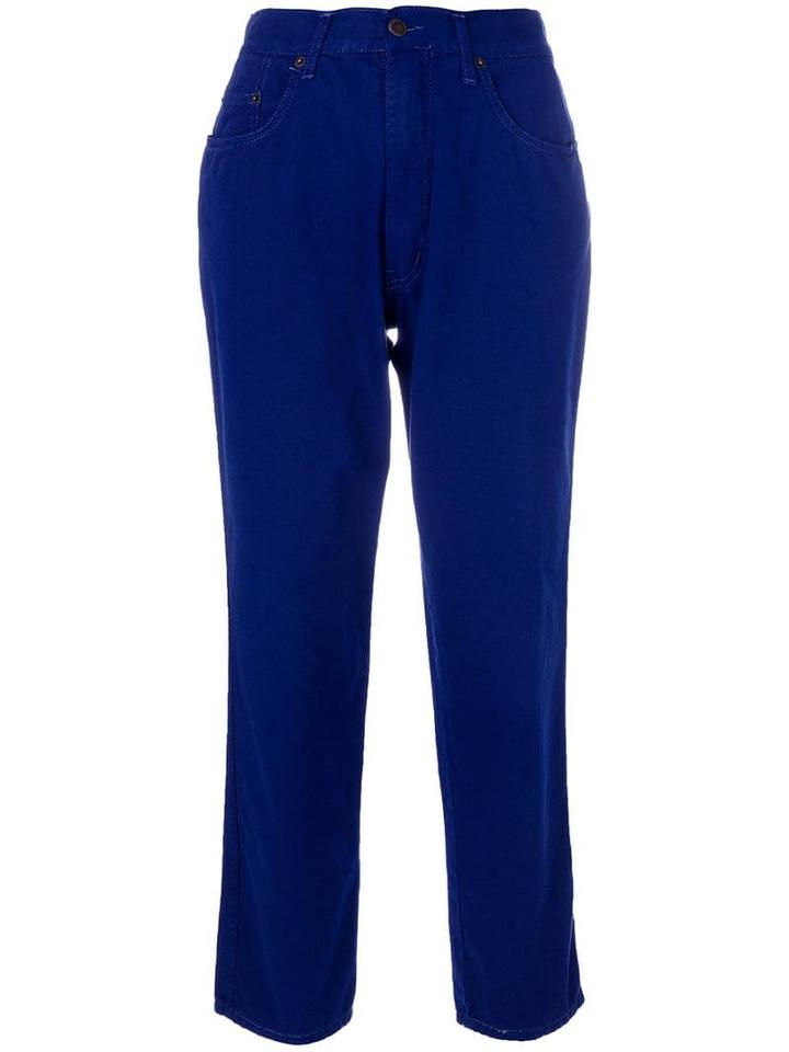 Moschino Pre-owned High-waist Cropped Jeans - Blue