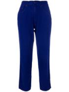 Moschino Pre-owned High-waist Cropped Jeans - Blue