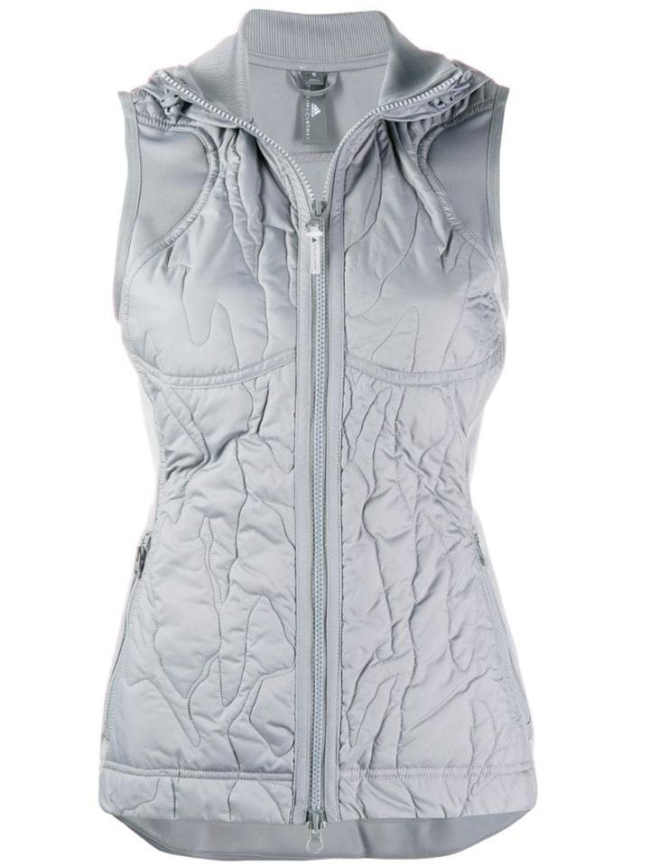 Adidas Hooded Run Gilet - Grey