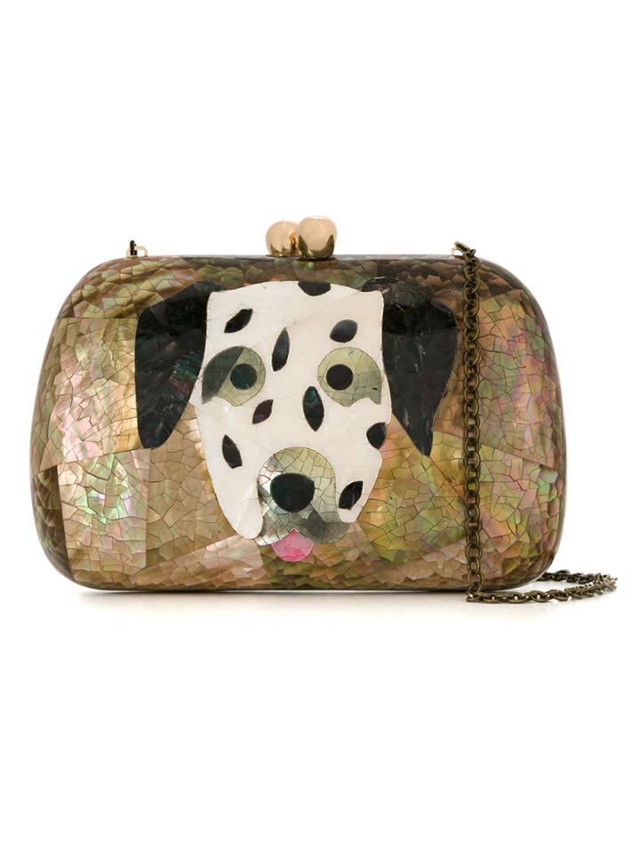 Serpui Mother Of Pearl Clutch - Nude & Neutrals