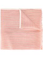Loro Piana Striped Scarf, Yellow/orange, Silk/linen/flax/cashmere