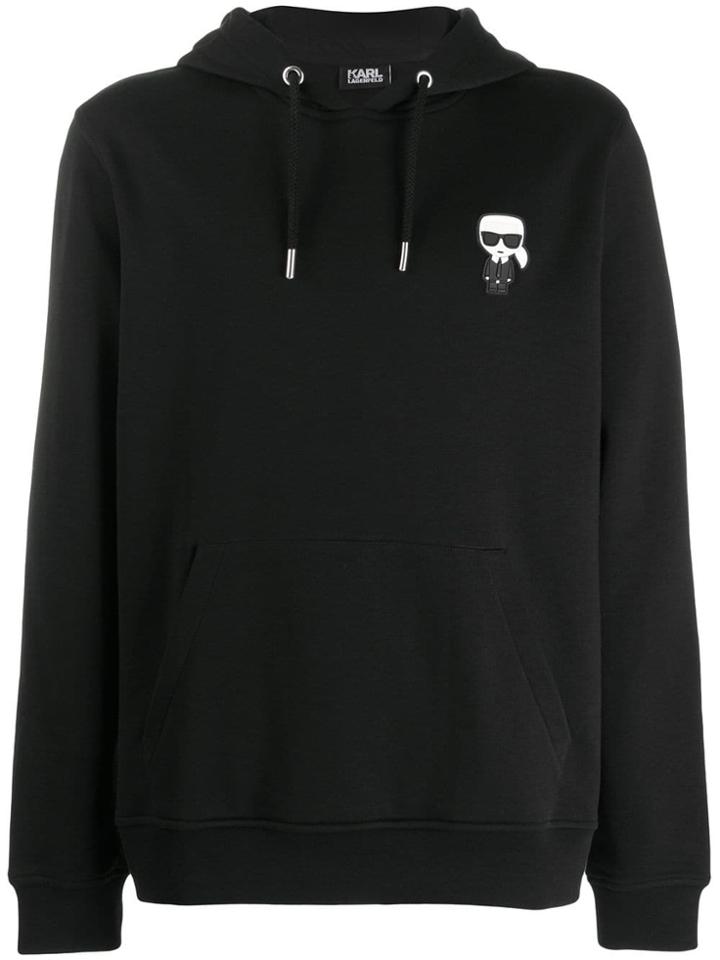 Karl Lagerfeld Karl Logo Hoodie - Black