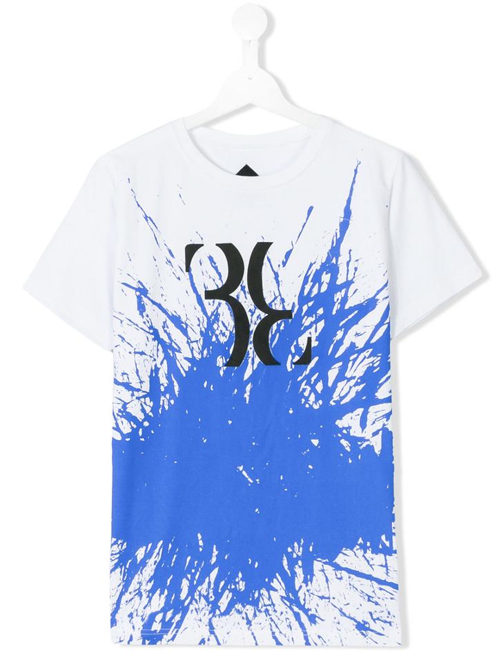 Billionaire Kids - Pain Splash T-shirt - Kids - Cotton - 14 Yrs, White