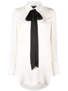 Sandy Liang Tie-up Sleeve Shirt - Blue