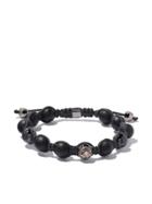 Shamballa Jewels 18kt Rose Gold, Diamond & Onyx Beaded Braided