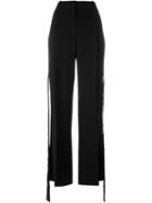 Givenchy Pleated Tailored Trousers, Women's, Size: 34, Black, Viscose/spandex/elastane/silk/polyamide