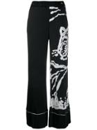 Cavalli Class Wide Leg Trousers - Black