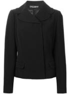 Dolce & Gabbana Wide Collar Jacket - Black