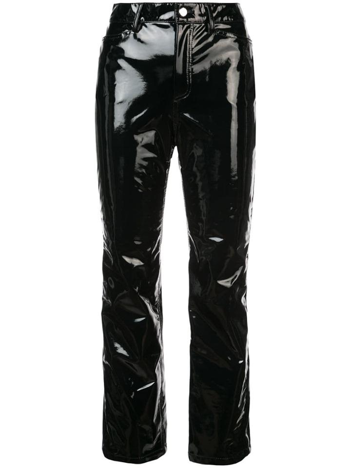 Rosetta Getty Patent Trousers - Black