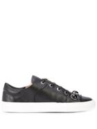 Alberto Fermani Studded Lace Up Sneakers - Black