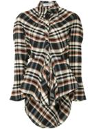 Ground Zero Checked Peplum Shirt - Multicolour